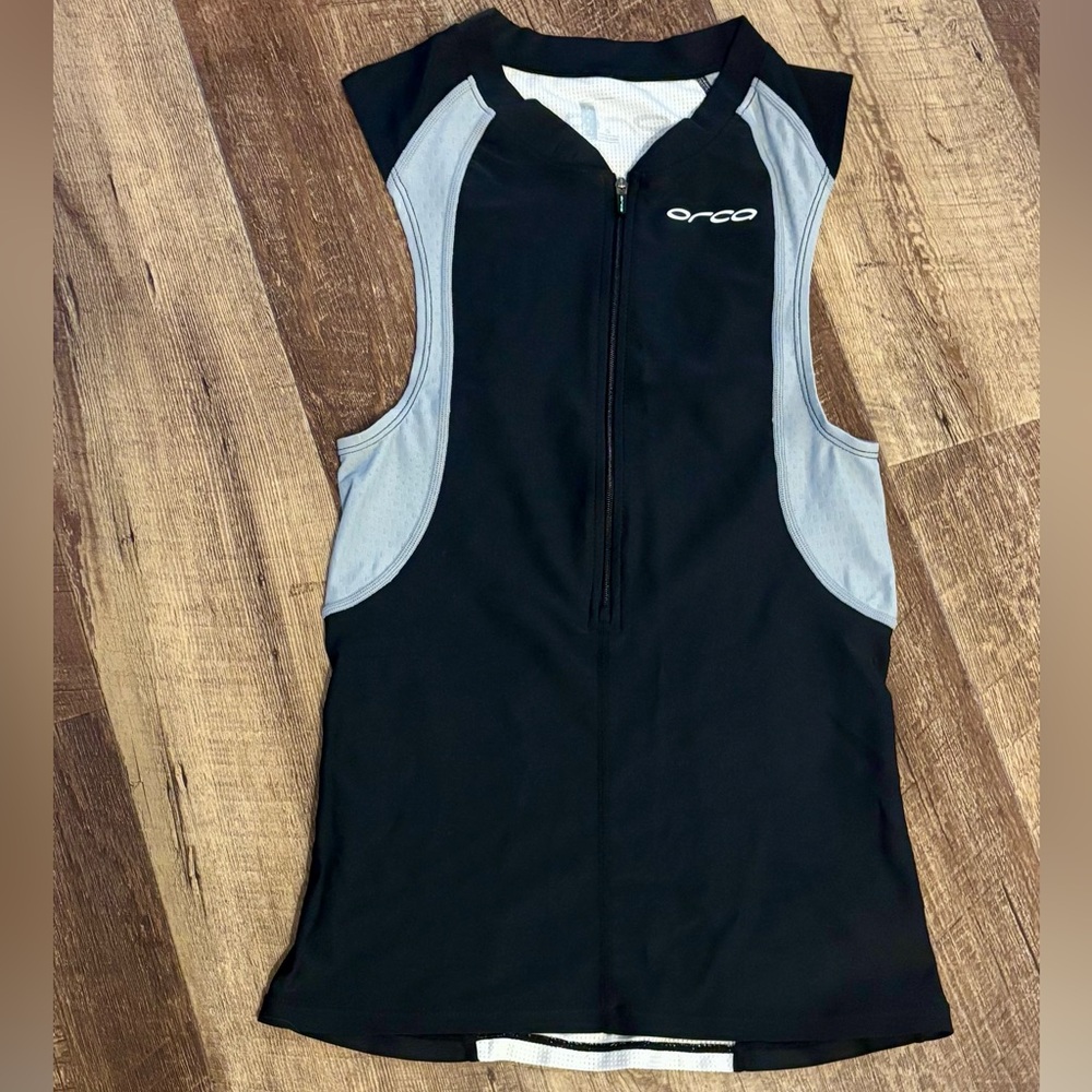 ORCA Triathlon/Cycling top sleeveless 1/2 zip shirt Women's Small